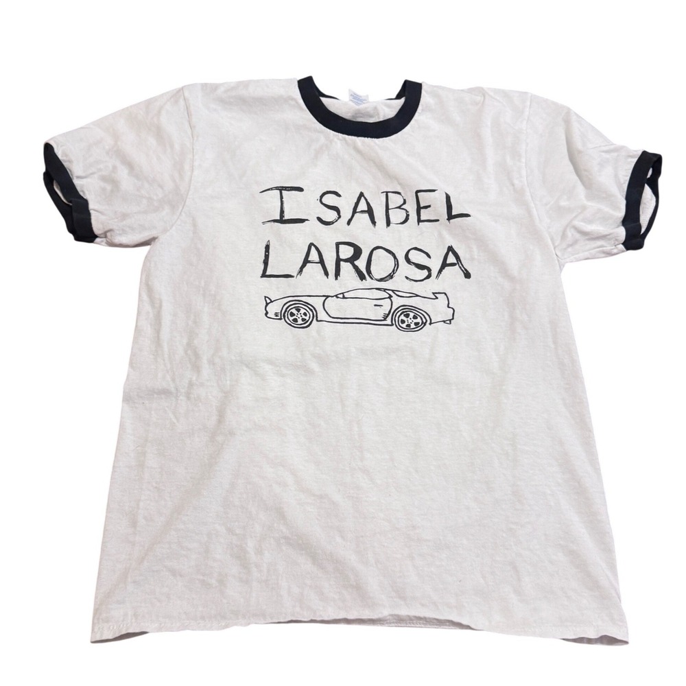 Isabel LaRosa Merch Ringer T-Shirt White Black You're So Pretty It Hurts Medium